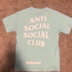 Turquoise Anti Social Social Club t-shirt